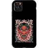 Japanese Oni Mask Aesthetic By TOKYO WAV Custodia per iPhone 11 Pro Max Maschera giapponese del diavolo Yokai del diavolo Hannya Giappone Oni