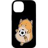 soccer animal ball fan football sport ho Custodia per iPhone 14 Criceto con calcio