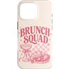 Brunch Squad - Minimalistic Brunching De Custodia per iPhone 16 Pro Brunch Squad Colazione Amanti Croissant Mimosa Rosa
