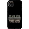 Washington born and Washington apparel Custodia per iPhone 11 Pro Max Abeti d'argento retrò Washington