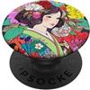 Zen Aesthetic Japanese Floral (Kimono) Giapponese Vibe Kimono Ragazza Fiori Kawaii Anime Art PopSockets PopGrip Adesivo