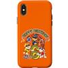 Paw Patrol Custodia per iPhone X/XS Ufficiale Paw Patrol Happy Day Birthday Age 6