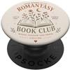 Bookworm Reading Fantasy Romance Book Romantasy Book Club Romance Reader Libri fantasy PopSockets PopGrip Adesivo
