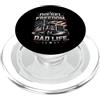 Truck Driver Dad Trucker Design Co Camionista Papà Patriottica Bandiera Americana Trucker Fathers Day PopSockets PopGrip per MagSafe
