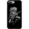 Skeleton Playing Guitar Rock N Roll Musi Custodia per iPhone 7 Plus/8 Plus Concerto per gli amanti della musica rock horror punk con chitarra Dark Skeleton