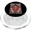 TOKYO WAVES Oni Mask Designs Yokai Oni Maschera Diavolo Giapponese Demone Tattoo Oni Mask PopSockets PopGrip per MagSafe