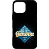 Genova Liguria Italia Vacanze retrò Vint Custodia per iPhone 16 Pro Max Genova Liguria Italia Vacanze retrò Vintage Souvenir