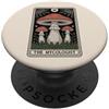 Funny Mushroom Tarot Designs For Men And Carta dei tarocchi Il micologo Cottagecore amante dei funghi PopSockets PopGrip Adesivo