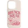 Brunch Squad - Minimalistic Brunching De Custodia per iPhone 14 Pro Brunch Squad Colazione Amanti Croissant Mimosa Rosa
