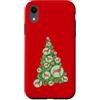 AMSonArt Custodia per iPhone XR Doberman Pinscher - Sagoma di cane rosso e verde