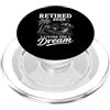 Tropical Retirement Vacation Apparel Pensionato 2028 Living The Dream Beach Vacation Pensione PopSockets PopGrip per MagSafe