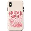 Brunch Squad - Minimalistic Brunching De Custodia per iPhone X/XS Brunch Squad Colazione Amanti Croissant Mimosa Rosa