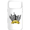 NYC New York Costume Yellow Cab Taxi App Custodia per iPhone 17 Pro Max New York City taxi giallo skyline NYC per donne uomini bambini
