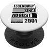 Lustige Geburtstagssprüche zum 25. 25° compleanno leggendario da agosto 2001 frase compleanno PopSockets PopGrip Adesivo