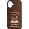 Fictional Character Emotional Reading Bo Custodia per iPhone 16 Plus Amante del libro dei personaggi immaginari emotivamente attaccati