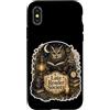Jimbeels Custodia per iPhone X/XS Gufo lettura Libri prima del rumore