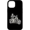 Lincoln Motorcycle Patriotic Merch Store Custodia per iPhone 15 Abraham Abe Lincoln Motociclista Americano USA Papà Uomini