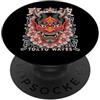 Japanese Oni Mask Aesthetic By TOKYO WAV Maschera giapponese del diavolo Yokai del diavolo Hannya Giappone Oni PopSockets PopGrip Adesivo