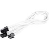SilverStone SST-PP07-EPS8W - cavo estensione sleevato EPS 8pin a EPS/ATX 4+4pin, 30cm, bianco