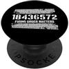 V8 Drag Racing & Big Block Engine Gifts 18436572 L'ordine di sparo conta il grande motore del blocco dell'amante dell'automobile V8 PopSockets PopGrip Adesivo