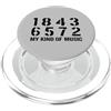 V8 Big Block Drag Racing Mechanic Gifts 18436572 Il mio tipo di musica spara ordine V8 Big Block Lover PopSockets PopGrip per MagSafe