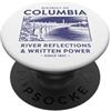 Studio Artistico Orgoglio Washington D.C Riflessi del Fiume di Washington D.C. e Potere Scritto PopSockets PopGrip Adesivo