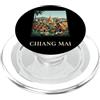 Chiang Mai Travel Art Studio Poster di viaggio del tempio di Chiang Mai Thailandia PopSockets PopGrip per MagSafe