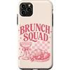 Brunch Squad - Minimalistic Brunching De Custodia per iPhone 11 Pro Max Brunch Squad Colazione Amanti Croissant Mimosa Rosa