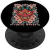 Hannya Oni By Tokyo-Waves Yokai Oni Maschera Diavolo Giapponese Demone Tattoo Oni Mask PopSockets PopGrip Adesivo