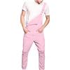 vokkrv 2023 Salopette da Uomo in Denim Jeans Pantaloni Salopette da Lavoro Moda Jeans Strappati rosa Pagliaccetti Tute Larghi da Lavoro Cargo Pagliaccetti con tasche Casual Salopette Jumpsuit