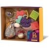 B. toys - Wee B. Pronto - Giocattolo sensoriale per Bambini - Blocchi da Costruzione, Palline - Dentini, Peluche Zebra - Giocattolo per Neonati, Bambini