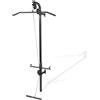 vidaXL Palestra da Parete, 2 Carrucole, Lat Pull-Down e Low Pull-Up, Struttura in Acciaio Robusto, 99x53x194 cm, Maniglie Soft-Grip, Supporta 120 kg di Dischi, Adatto a Dischi da 25 mm