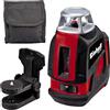 Einhell Laser 360° TE-LL 360 (laser a croce, linea laser orizzontale/verticale e orizzontale a 360°, autolivellante, incl. supporto a parete, borsa), nero