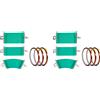 SODIAL Involucro per Tazza Nel Silicone Un Sublimazione 3D da 6 Pezzi, Con 6 Rotol7963