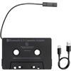 VOSSOT Adattatore a cassetta Bluetooth per auto, adattatore senza fili con Bluetooth 5.0, adattatore per cassette per auto, vivavoce, formati audio HD, per autoradio, sistemi di casa, lettore di