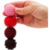 ONO Signets - Sfere magnetiche in silicone con fossette, urti e onde, divertenti da giocare con fidget toy per adulti, aiutano ad alleviare stress, ansia, tensione (rubino, set da 4)