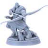 Forged Terrain Hegar Manhunter - Miniatura arciere vichingo per giochi di ruolo da tavolo, eroe tribale in scala 32 mm, DND, Wargames, licenza Daybreak Miniatures, modello in resina non verniciata per collezionisti