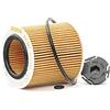 MAHLE Filtro olio Cartuccia filtro con guarnizioni OX 387D1 Compatibilità con BMW 3 Sedan E90 1 Hatchback F20 5 Sedan E60 3 Touring E91 3 Coupe E92