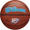 Wilson Pallone da Basket NBA Team Alliance, Con Superficie Pure Feel e Tecnologia Dual Depth, Con Maggiore Stabilità Aerea, Colore: Marrone, Taglia: 7