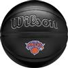 Wilson Pallone da Basket NBA Team Premiere, Design dinamico Con Effetto Pelle di Serpente, Toppa Della Squadra Ricamata, Squadra: New York Knicks, Colore: Nero, Taglia: 7