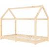 vidaXL Struttura letto per bambini in pino massiccio 70 x 140 cm