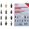 BGS technic Assortimento di clip di fissaggio per auto BGS per VW / Audi / Volvo / Chrysler / Ford / Mercedes-Benz 350 pezzi - 9045