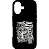 Lincoln Motorcycle Patriotic Merch Store Custodia per iPhone 17 Abraham Abe Lincoln Bandiera USA Biker Americano 4 luglio
