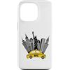 NYC New York Costume Yellow Cab Taxi App Custodia per iPhone 13 Pro New York City taxi giallo skyline NYC per donne uomini bambini