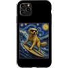 GoldenLife Custodia per iPhone 11 Pro Max Surfing Golden Retriever Art Surfer Dog sulla tavola da surf