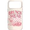 Brunch Squad - Minimalistic Brunching De Custodia per iPhone 17 Pro Max Brunch Squad Colazione Amanti Croissant Mimosa Rosa