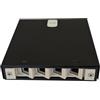 LINK BOX 4 PORTE PER CONNETTORI FIBRA OTTICA SC SIMPLEX O LC DUPLEX PER APPLICAZIONI FTTH IN METALLO