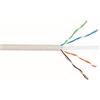 LINK LK305U5ES - Cavo di rete solido U/UTP categoria 5E LK305U5ES (305 m, grigio, AWG24) - 8 conduttori in CCA numerati - Classe Eca CPR per posa permanente in edifici civili