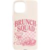 Brunch Squad - Minimalistic Brunching De Custodia per iPhone 15 Brunch Squad Colazione Amanti Croissant Mimosa Rosa