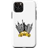 NYC New York Costume Yellow Cab Taxi App Custodia per iPhone 11 Pro New York City taxi giallo skyline NYC per donne uomini bambini